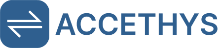 Logo Accethys bleu